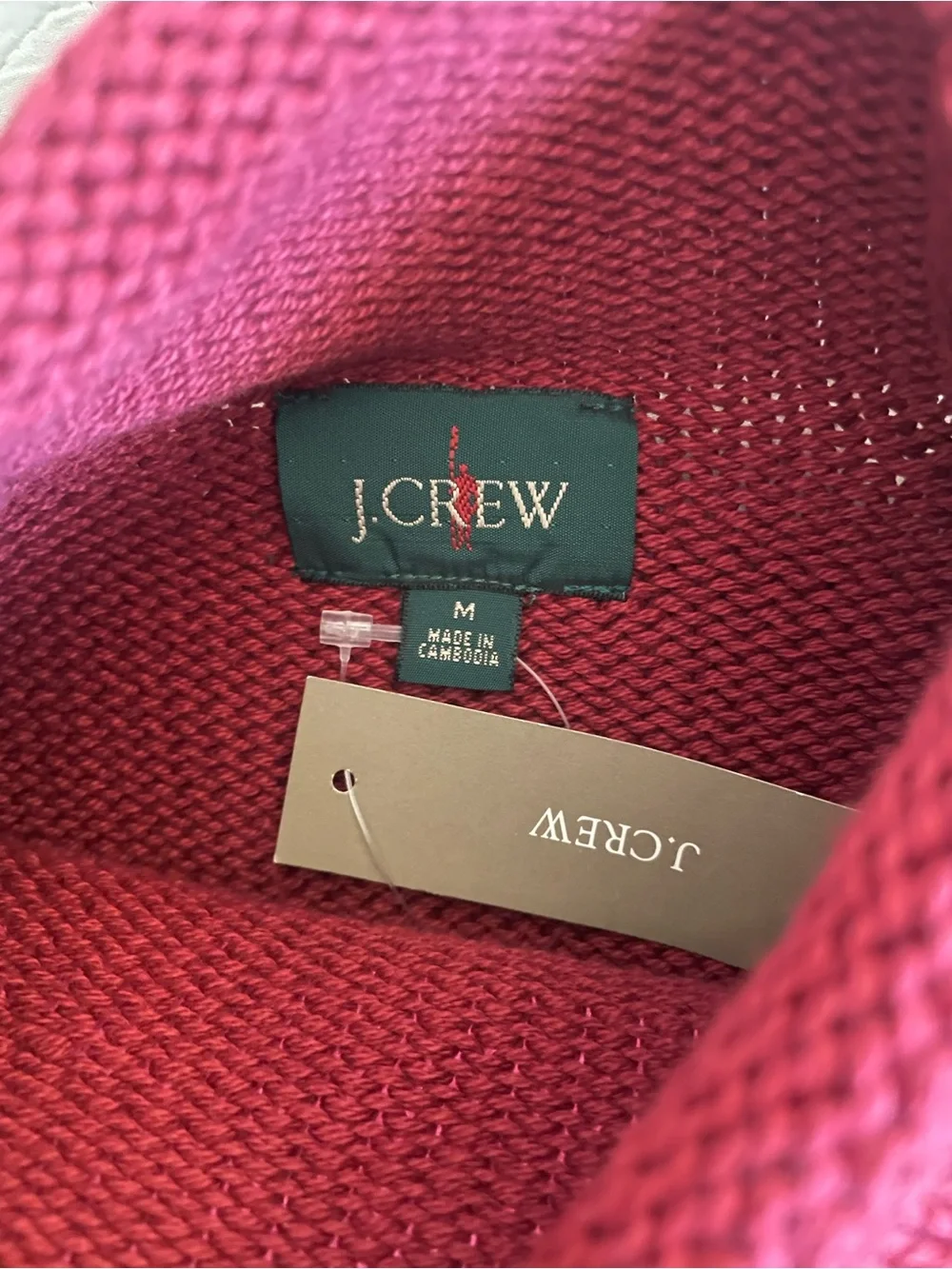 J. CREW 1988 RollneckT™ sweater in cotton in Burnt Red Size M $98 BW186
